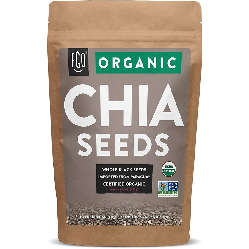 Organic Chia Seeds – 16oz Resealable Bag – Imported from Paraguay | Healthy Superfood