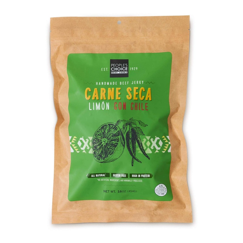 People’s Choice Beef Jerky – Limn Con Chile – Sugar Free, Keto-Friendly, High Protein Snack – 1 lb