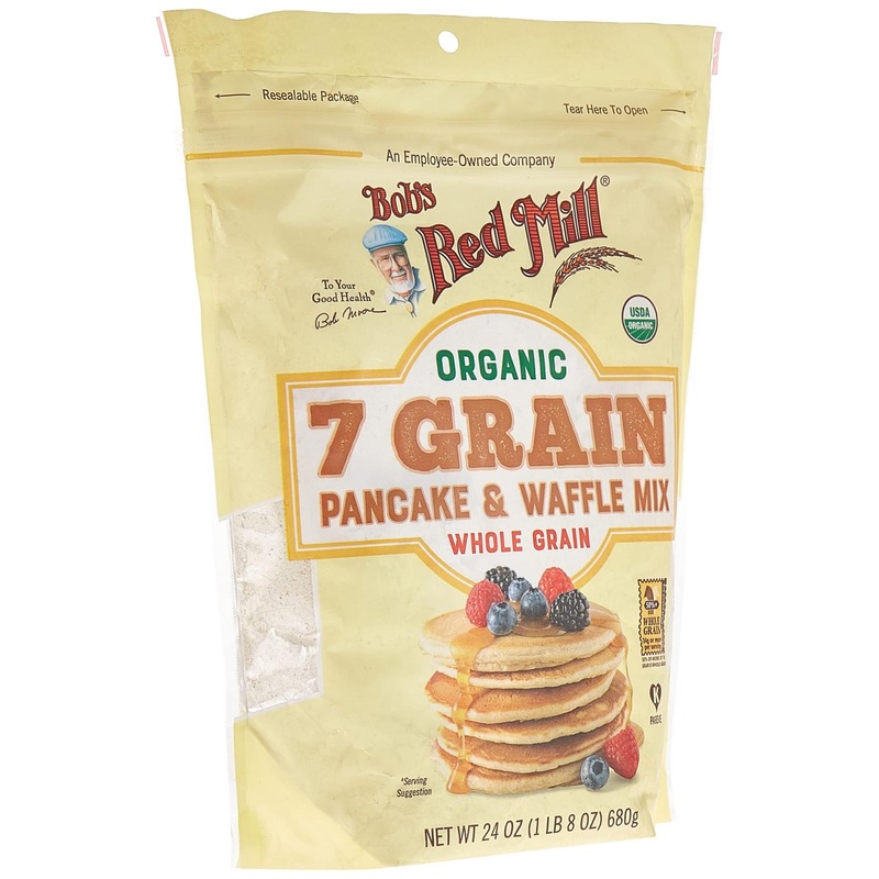 Bob’s Red Mill Organic 7 Grain Pancake & Waffle Mix Whole Grain 24 oz (680 g)