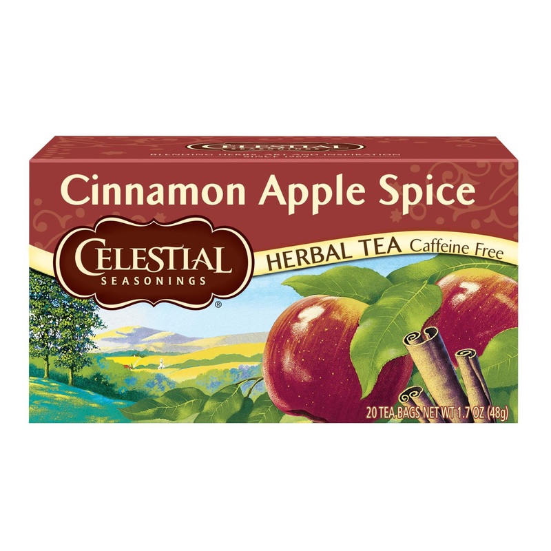 Cinnamon Apple Spice Tea – Celestial Seasonings, Caffeine Free, 20 Bags (1.7 oz)