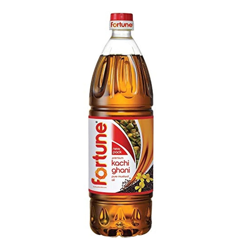 Fortune Premium Kachi Ghani Mustard Oil – Pure 1 Litre PET Bottle | International Shipping Available