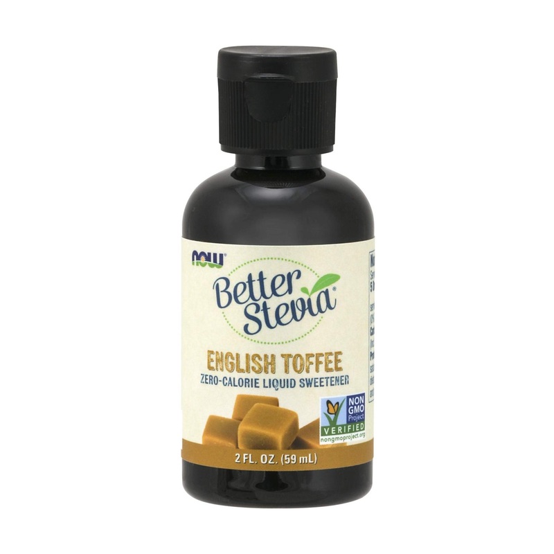 Now Foods Better Stevia Zero-Calorie Liquid Sweetener – English Toffee 2 fl oz (60 ml) | Best Natural Sweetener