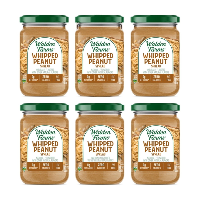 Walden Farms Whipped Peanut Spread 12 oz – Low Calorie, Delicious & Guilt-Free