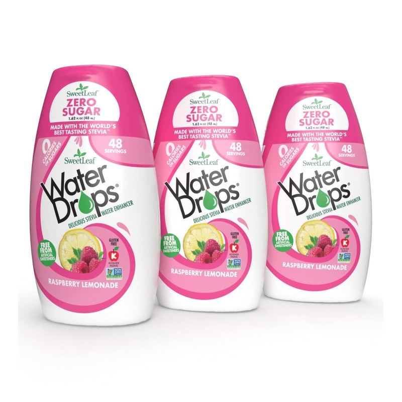 Water Drops Raspberry Lemonade – Pack of 3 | 1.62 Fl Oz – Refreshing Flavor for International Shipping