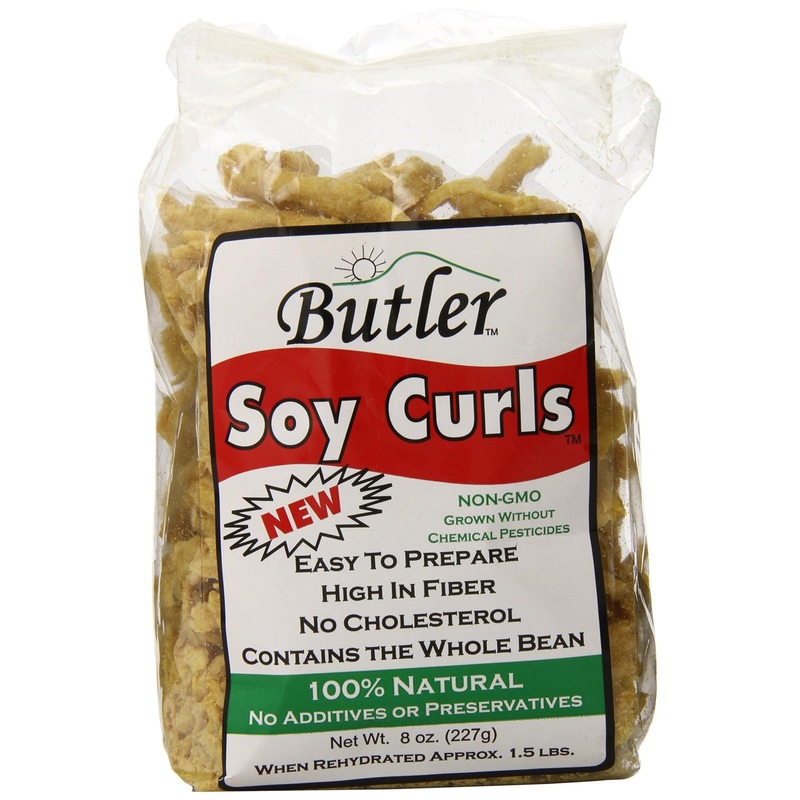 BUTLER FOODS Soy Curls 8 oz – Plant-Based Protein Meat Alternative