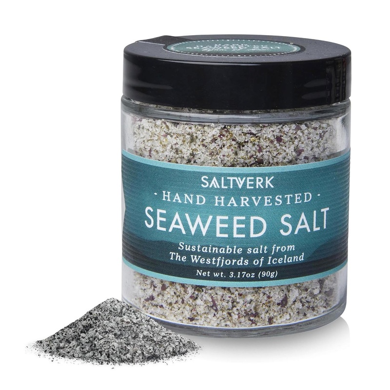 Saltverk Seaweed Sea Salt – 3.17 Ounces Jar – Hand Harvested Gourmet – Eco-Friendly