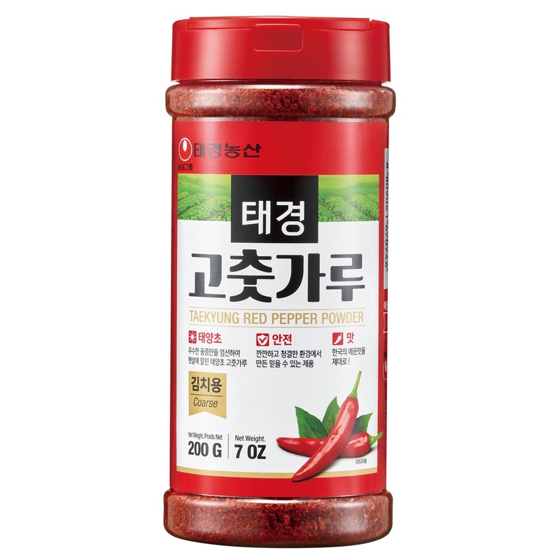 Taekyung Chili Powder For Kimchi (Flake 7oz) – Authentic Korean Gochugaru Spice Seasoning