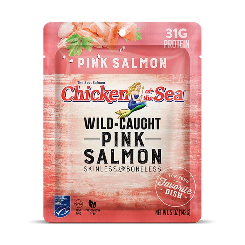 Chicken of the Sea Pink Salmon Skinless & Boneless 5oz Pouch, Pack of 12