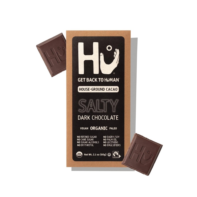 Hu Chocolate Bars 4 Pack Salty Chocolate | Organic Vegan Paleo Non GMO Dark Chocolate | 2.1oz Each | Gluten Free Fair Trade (4pack)