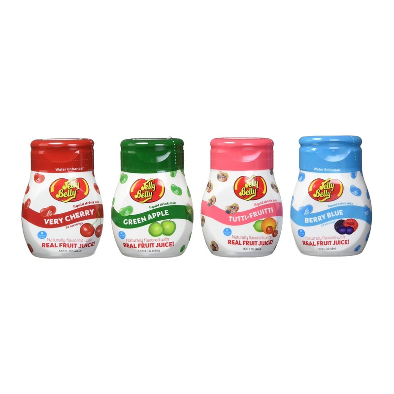 Jelly Belly Drink Mix Variety Pack – Sugar Free, Zero Calorie Water Enhancer – 96 Drinks, Pack of 4 Bottles