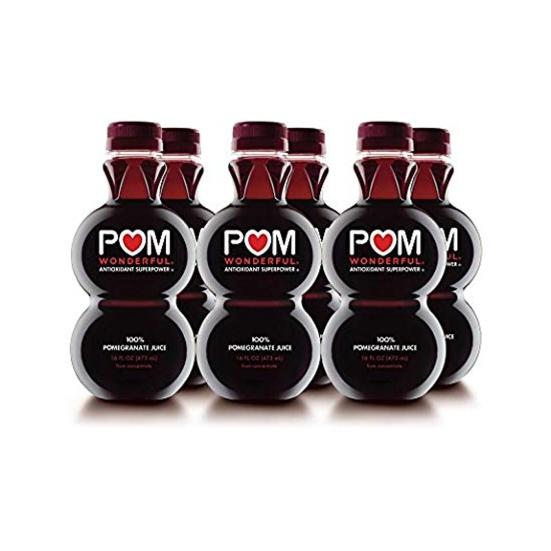 POM Wonderful 100% Pomegranate Juice 16 Fl Oz Bottle – Pack of 6