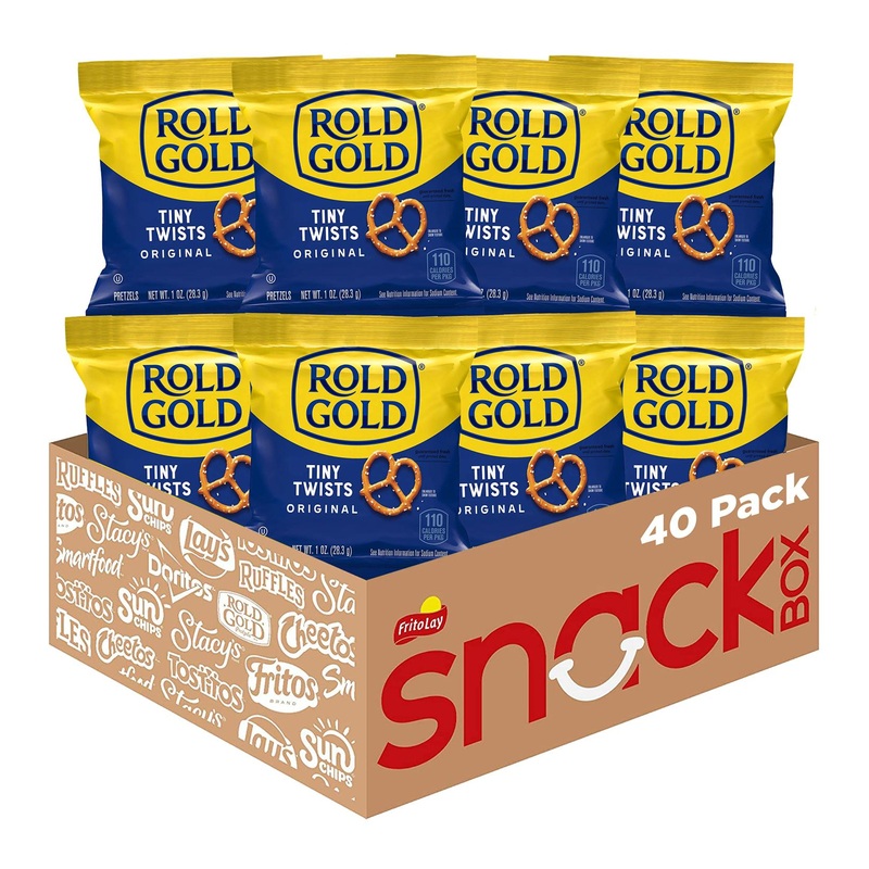 Rold Gold Tiny Twists Pretzels 1 oz (Pack of 40) – Bulk Snack Pack