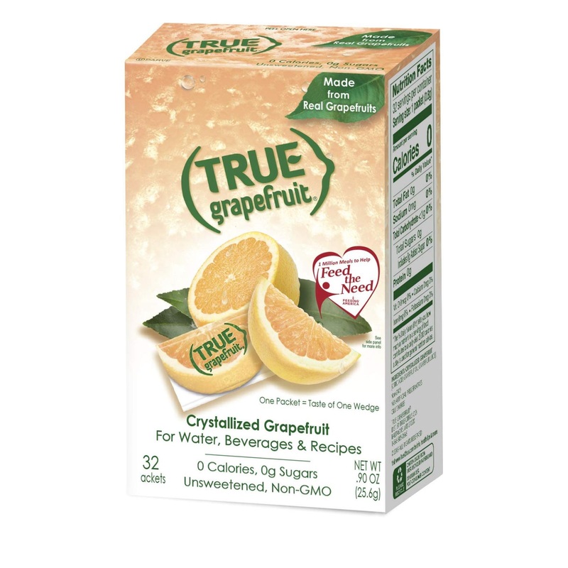 TRUE GRAPEFRUIT Water Enhancer – 32 Packets | Zero Calorie Unsweetened Flavoring for Bottled Water & Recipes