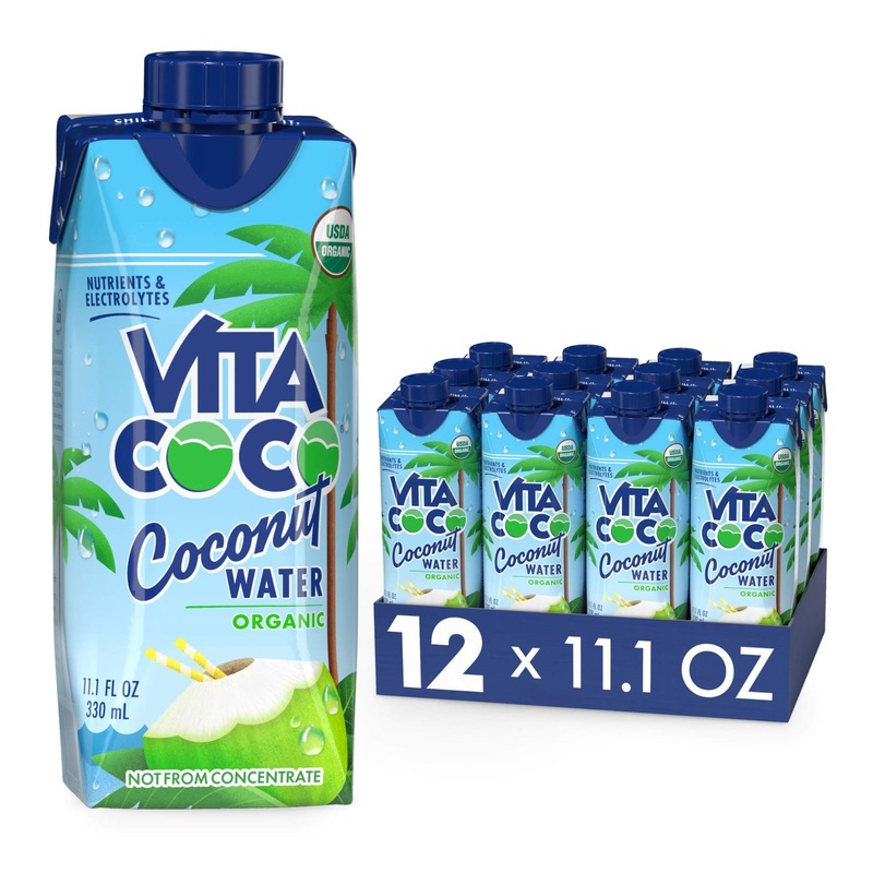 Vita Coco Organic Coconut Water 11.1 Oz (Pack of 12) | Refreshing Taste, Natural Electrolytes & Nutrients