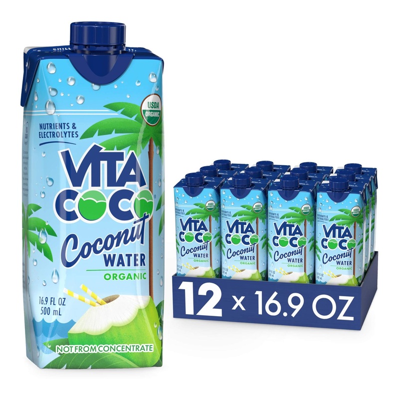 Vita Coco Organic Coconut Water 16.9 Oz (Pack of 12) | Refreshing Taste, Natural Electrolytes & Vital Nutrients