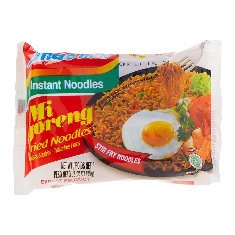Indomie Mi Goreng Instant Stir Fry Noodles 30-Pack – Halal Certified Original Flavor