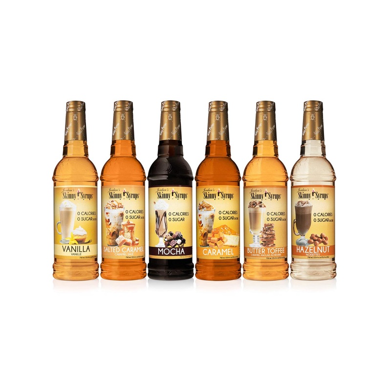 Jordan’s Skinny Syrups | Classic Syrup Sampler| Healthy Flavors with 0 Calories  0 Sugar  0 Carbs  25.4 Fl Oz (Pack of 6)