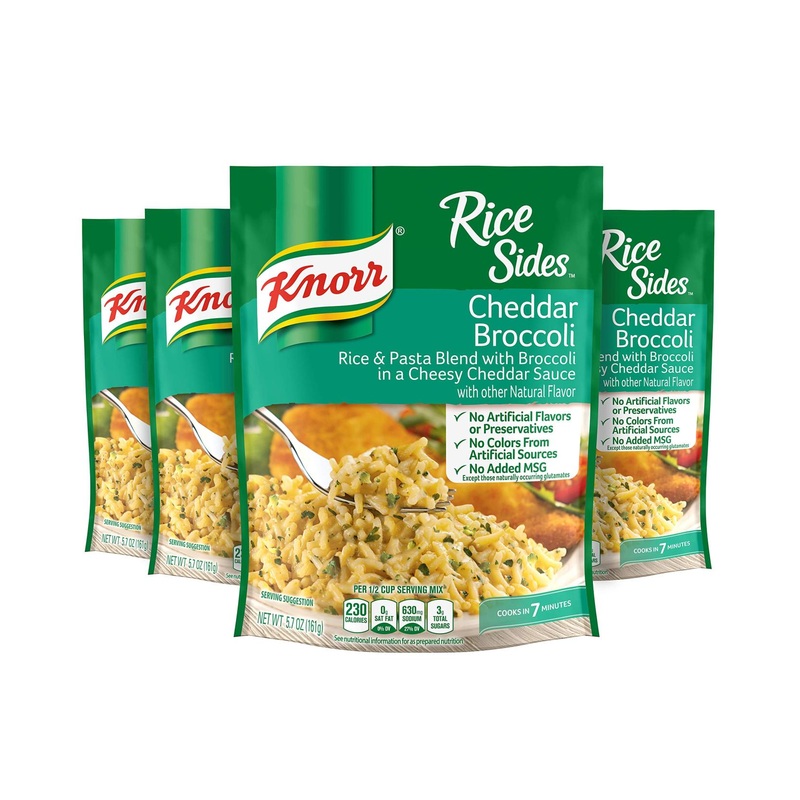 Knorr Rice Sides Cheddar Broccoli Dish – 5.7 oz (Pack of 4)