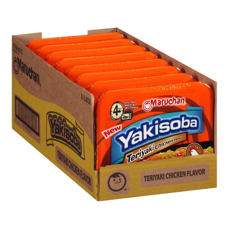 Maruchan Yakisoba Teriyaki Chicken 3.98 Oz – Pack of 8 | Delicious Instant Noodles