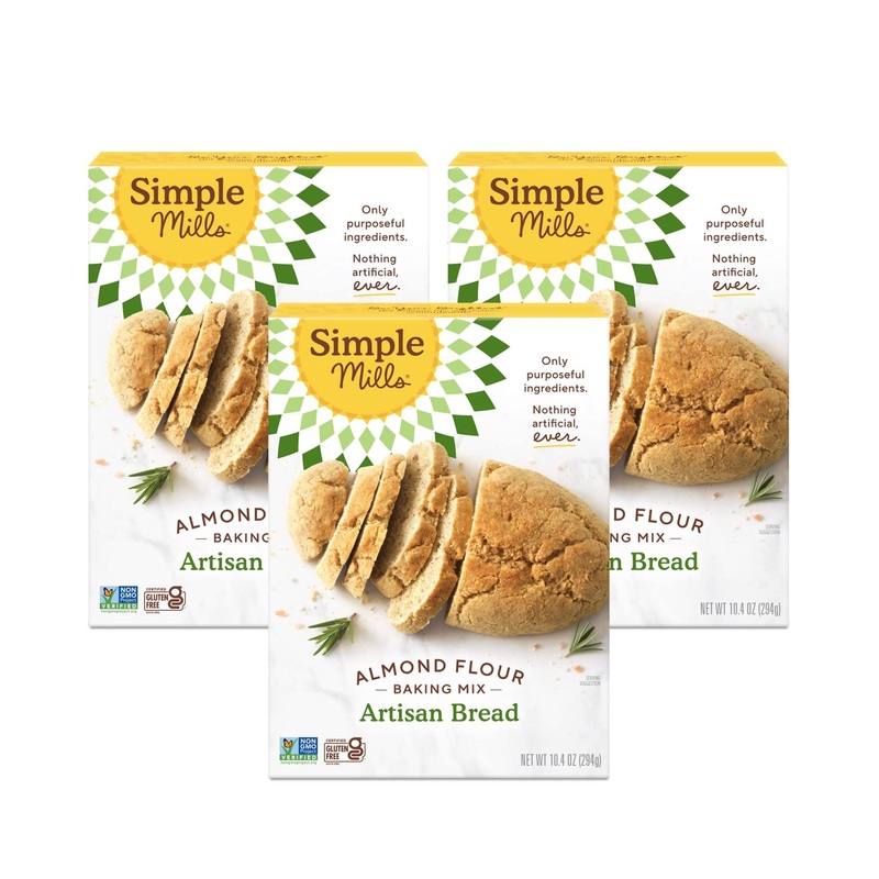 Simple Mills Almond Flour Baking Mix – Gluten Free, Plant Based, Paleo Friendly – 10.4oz (Pack of 3)