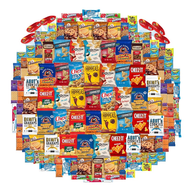 Snack Chest Care Package (120 Count) – Variety Snacks Gift Box for College Students, Military, Work, or Home – 9+ Pounds of Chips, Cookies, and Candy