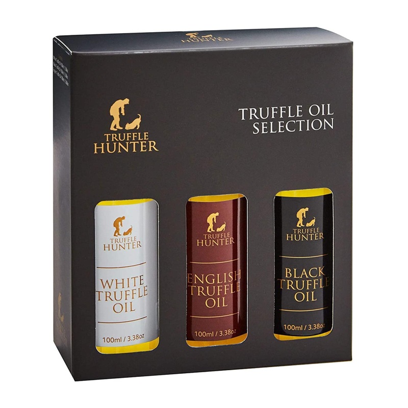 TruffleHunter English Black & White Truffle Oil Set 3-Pack – 100ml (3.38 fl oz)