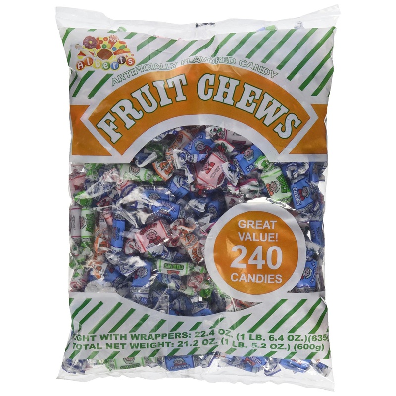 Albert’s Fruit Chews – 240 Assorted Flavors Candy Pack