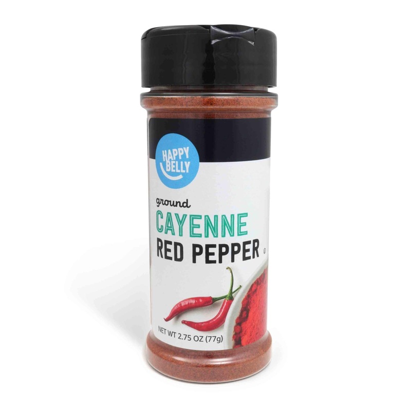 Amazon Brand – Happy Belly Cayenne Red Pepper Ground 2.75 oz – Premium Quality Spice