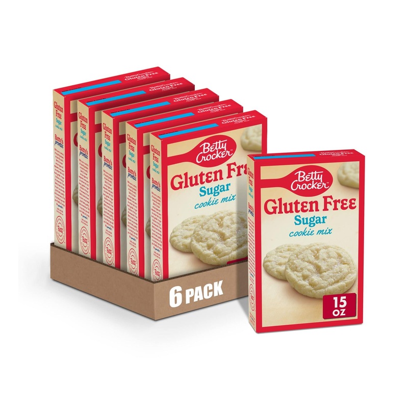 Betty Crocker Gluten Free Sugar Cookie Mix 15 oz – Pack of 6 | Delicious & Easy to Bake