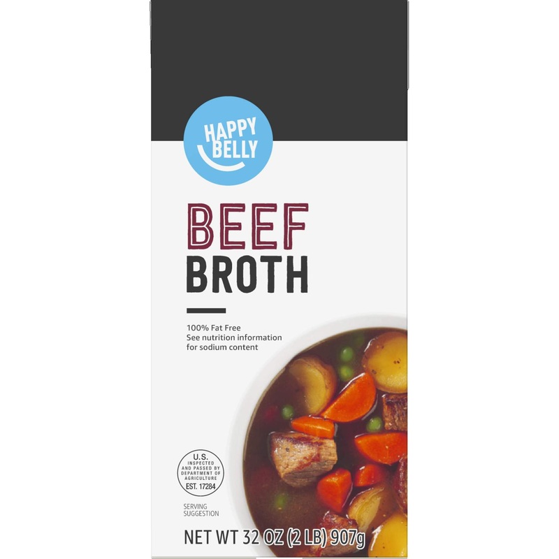 Happy Belly Beef Broth – 32 Ounce | Amazon Brand