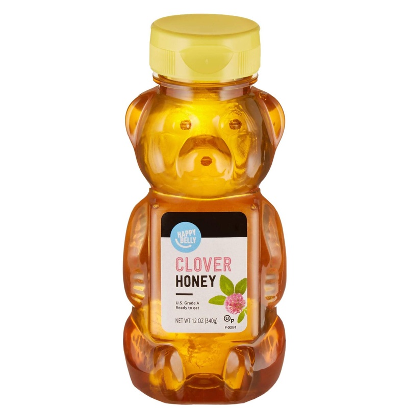 Happy Belly Clover Honey 12 Ounce – Amazon Brand | Pure and Natural