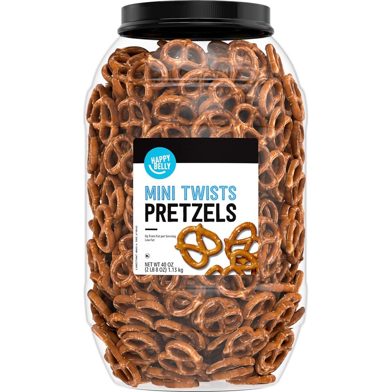 Happy Belly Mini Twist Pretzels 40oz – Amazon Brand