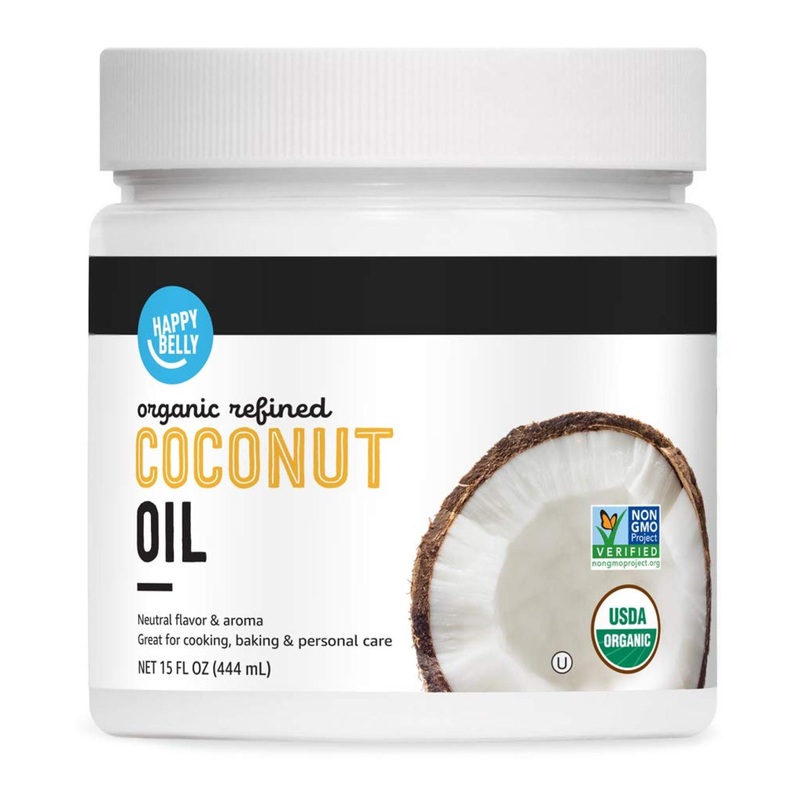 Happy Belly Organic Refined Coconut Oil – 15 Fl Oz | Amazon Brand