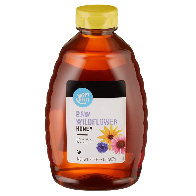 Happy Belly Raw Wildflower Honey 32 oz – Amazon Brand (Formerly Solimo)