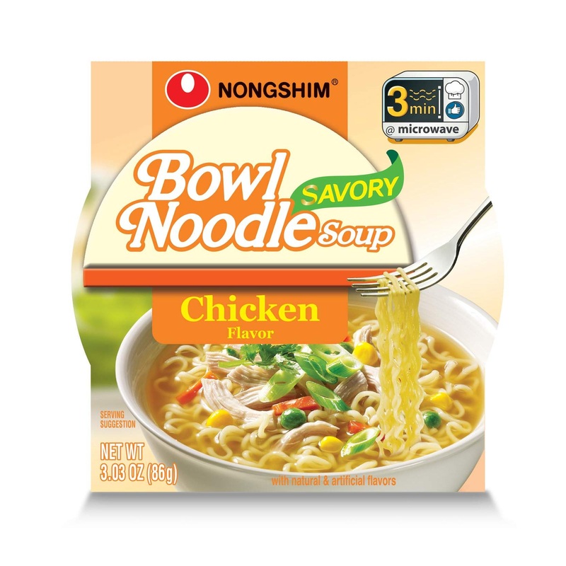 Nongshim Chicken Noodle Soup 3.03 oz (Pack of 12) – Authentic Korean Chicken Flavor