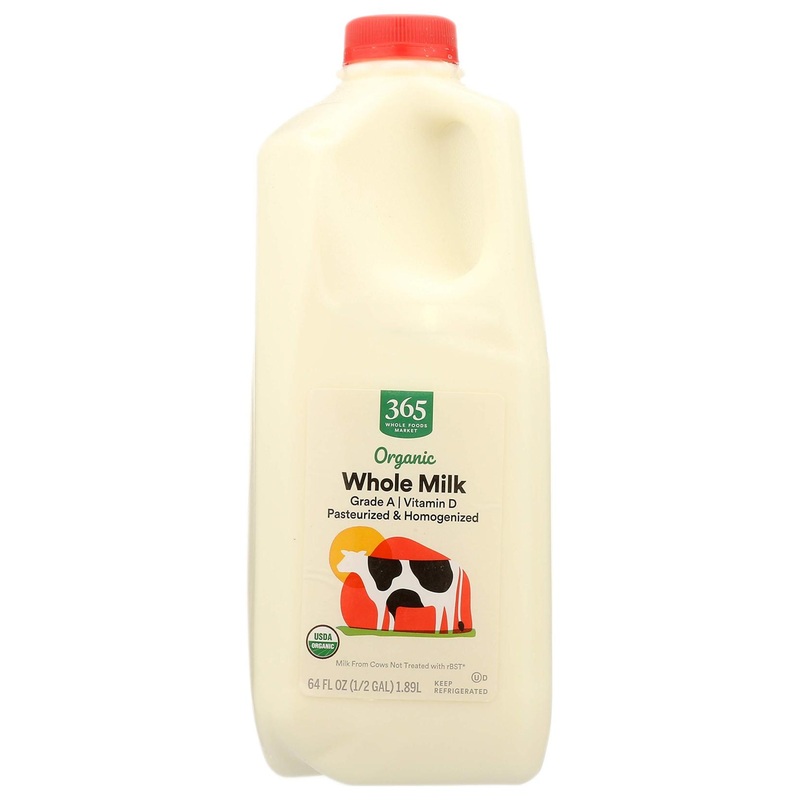 Whole Foods Market Organic Homogenized Milk 64 Fl Oz – Packaging May Vary
