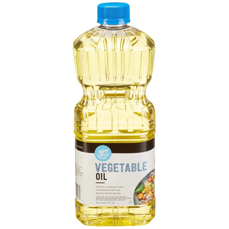 Amazon Brand – Happy Belly Vegetable Oil  48 Fl Oz 48 Fl Oz (Pack of 1)