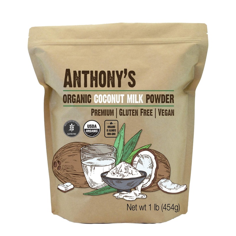Anthony’s Organic Coconut Milk Powder 1 lb – Gluten Free, Vegan, Dairy Free, Keto Friendly Creamer