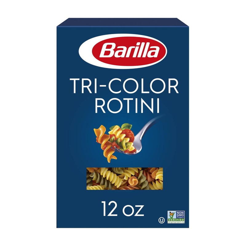 Barilla Tri-Color Rotini Pasta 12 oz. Box – Non-GMO Durum Wheat Semolina – Kosher Certified – Italy’s #1 Pasta Brand