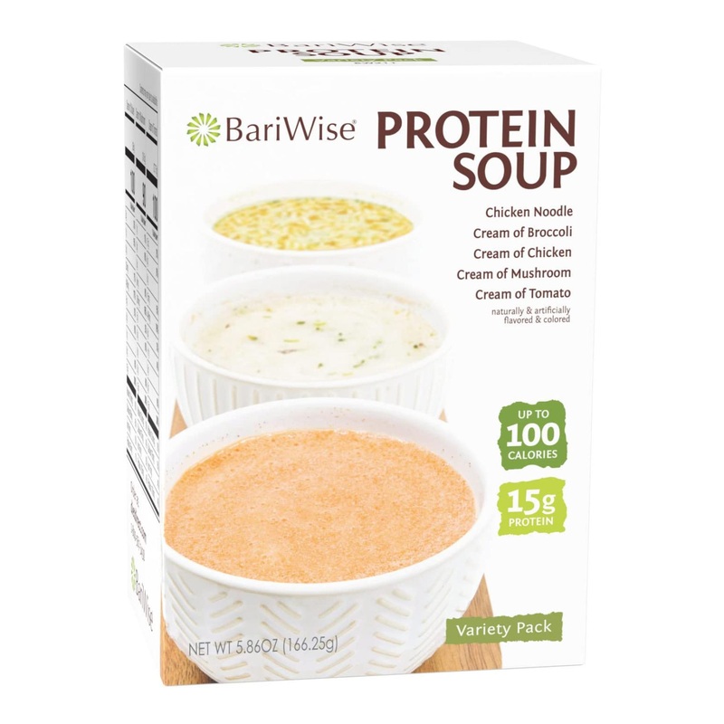 BariWise Protein Soup Mix Variety Pack – Low Carb, Low Calorie, High Protein (7ct)