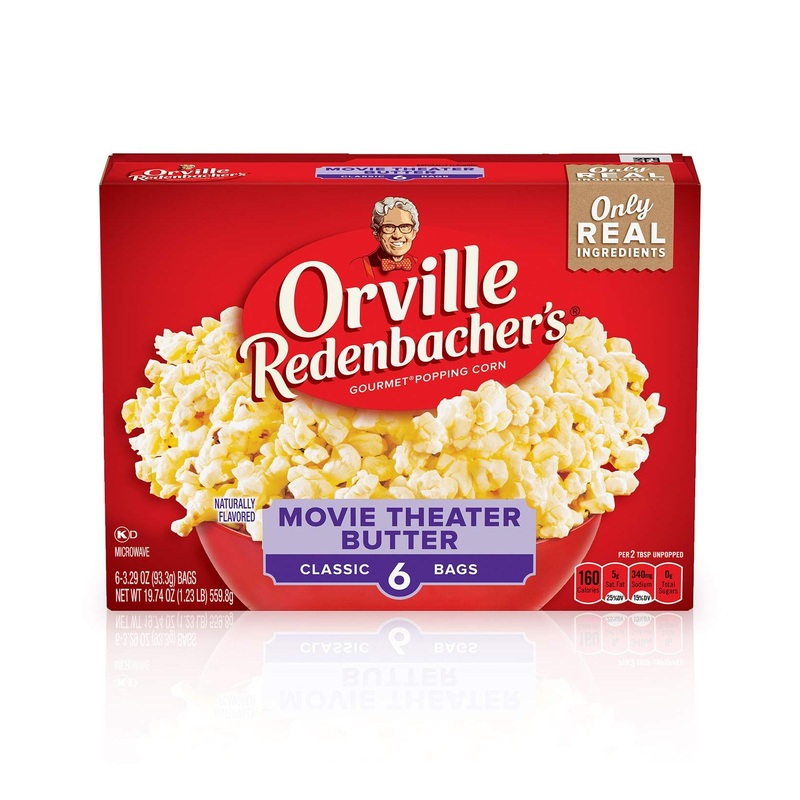 Orville Redenbacher’s Naturals Simply Salted Microwave Popcorn 6-Count (Pack of 6) – Movie Theater Butter Flavor