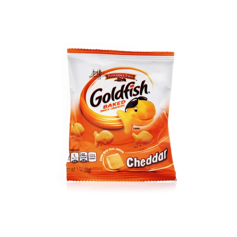 Pepperidge Farm Goldfish Baked Snack Crackers, Cheddar Cheese, 1oz, Pack of 60 – Bulk Cheddar Snack Packs