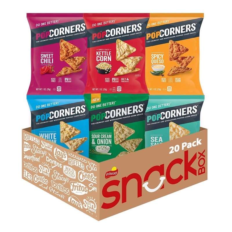 Popcorners Gluten Free Chips Variety Pack – 1oz (Pack of 20)