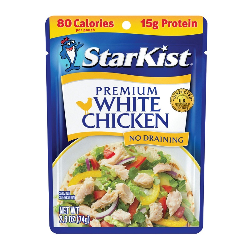 StarKist Premium White Chicken 2.6 oz Pouch (Pack of 12) – Premium Quality, Convenient Pack of 12 Pouches