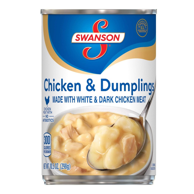 Swanson Chicken & Dumplings 10.5 oz Can Pack of 12 – Made with White & Dark Chicken Meat