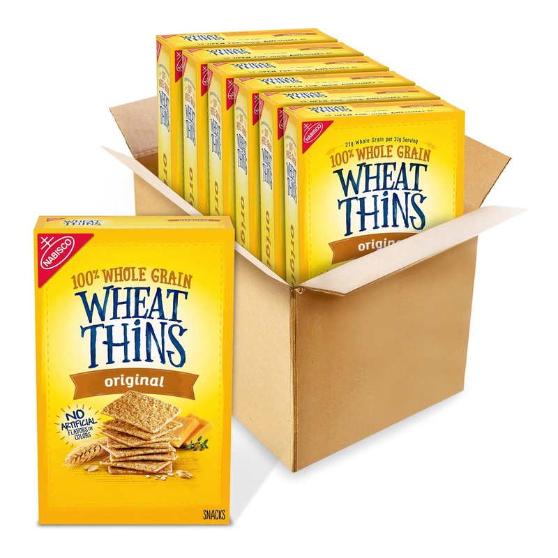 Wheat Thins Original Whole Grain Crackers 8.5 oz Boxes (Pack of 6) – Delicious Snack Option