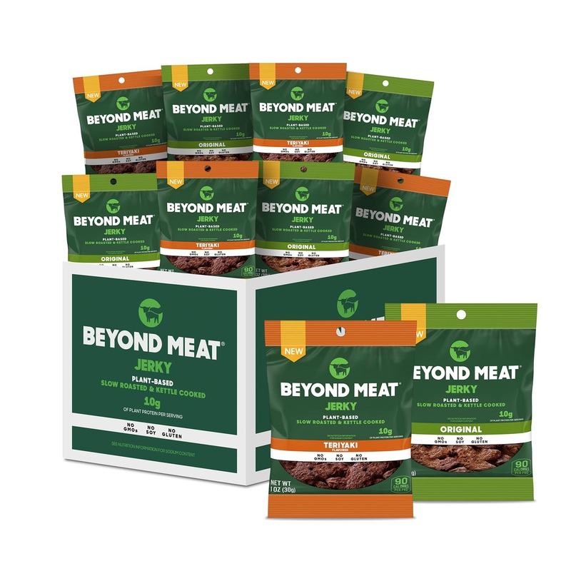 Beyond Meat Plant-Based Jerky Original & Teriyaki Variety Pack – 10g Protein – 1oz (10 Pack)
