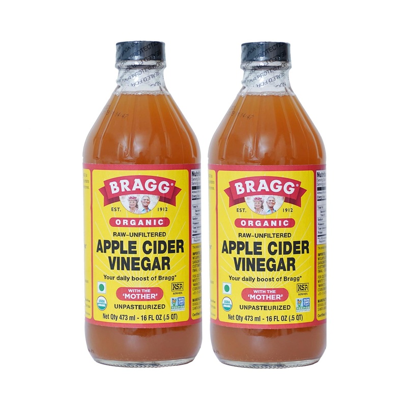 Bragg Organic Apple Cider Vinegar with the Mother – 2 Pack, 16oz Each – USDA Certified, Raw & Unfiltered