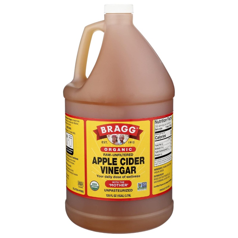 Bragg Organic Apple Cider Vinegar with the Mother – USDA Certified, Raw & Unfiltered, 1 Gallon