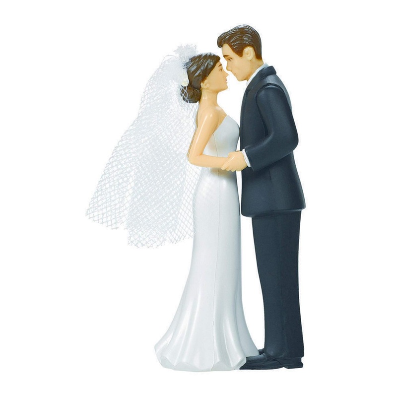 Bride & Groom Cake Topper for Wedding and Engagement Party 4.5